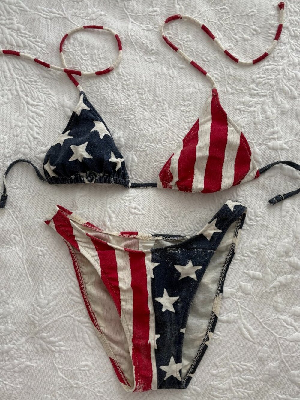 Sunset Beach Americana Red, White & blue Bikini - size Medium